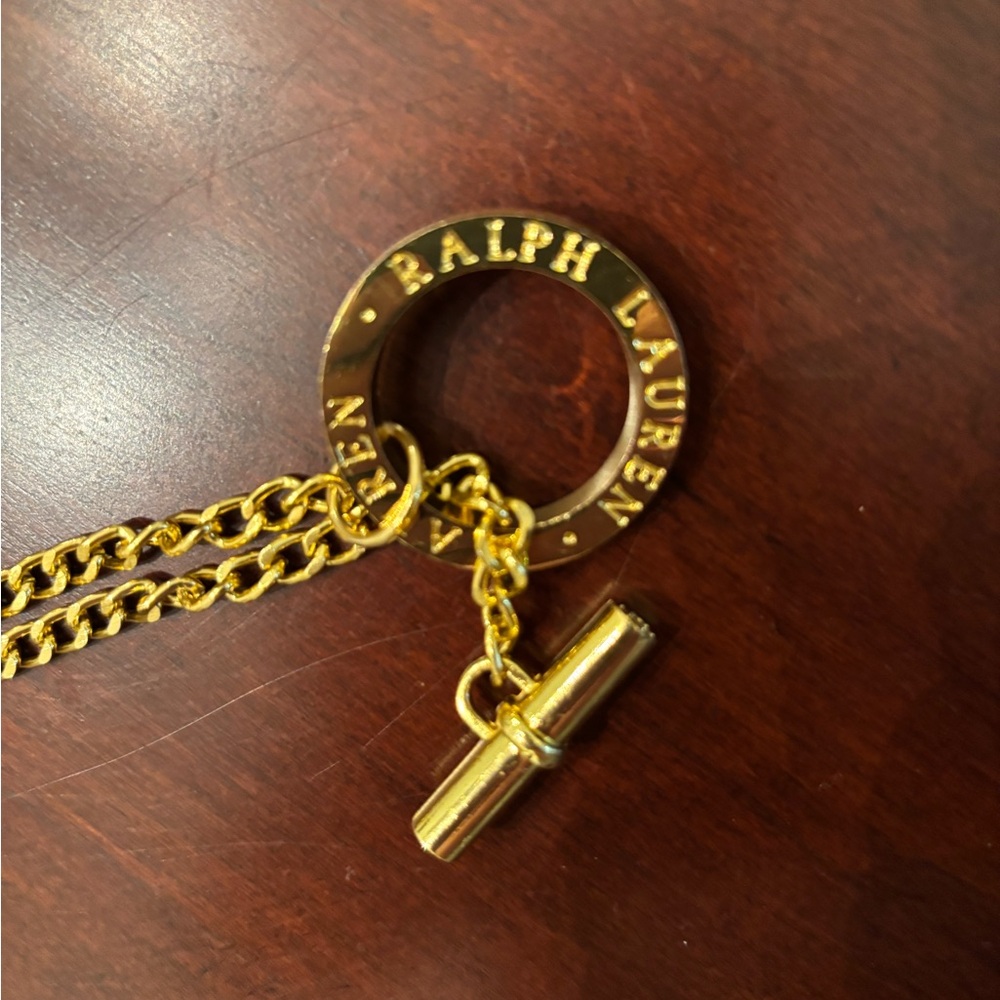Ralph Lauren Gold Chain Belt sz 38 Vintage RARE - Picture 3 of 10